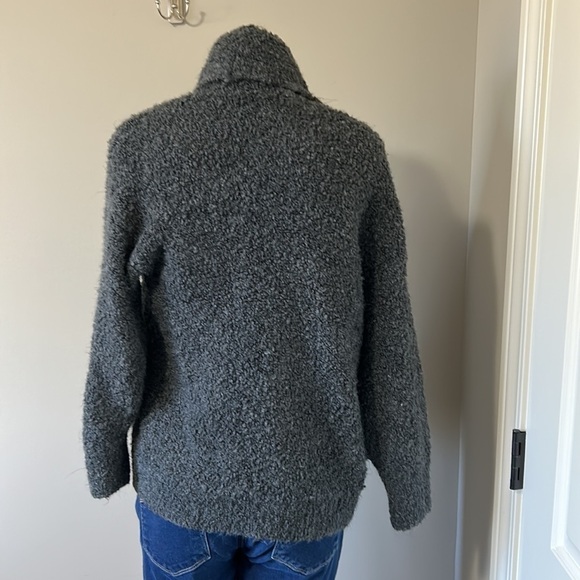 Abercrombie and Fitch Chunky Longline Duster Cardigan Sweater Grey Sz Small - Picture 5 of 8